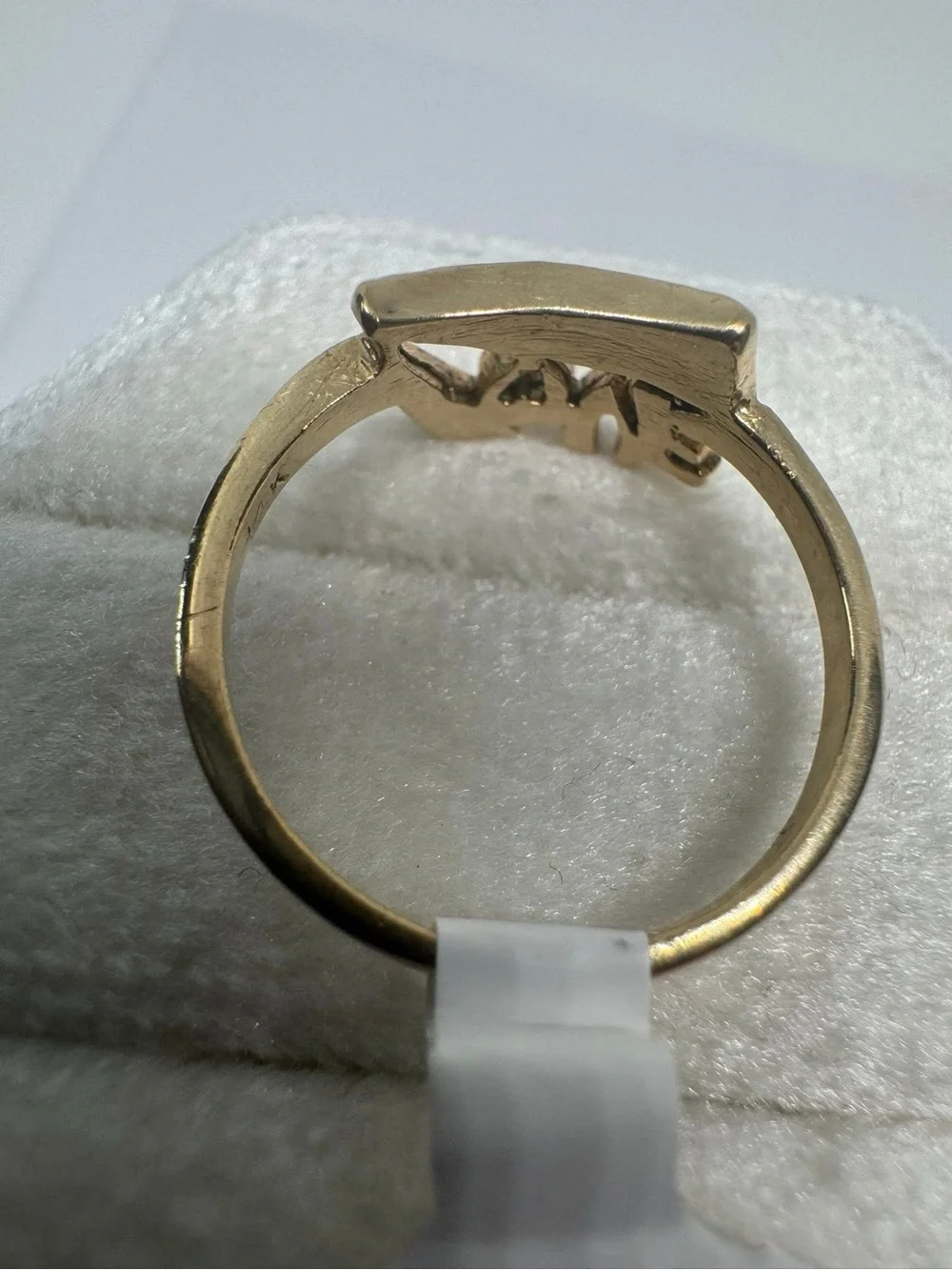 Vintage 14K 585 Gold Love Ring Size 6 Romantic Fine Jewelry Gift